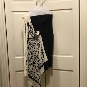 Bcbg black and whit dress